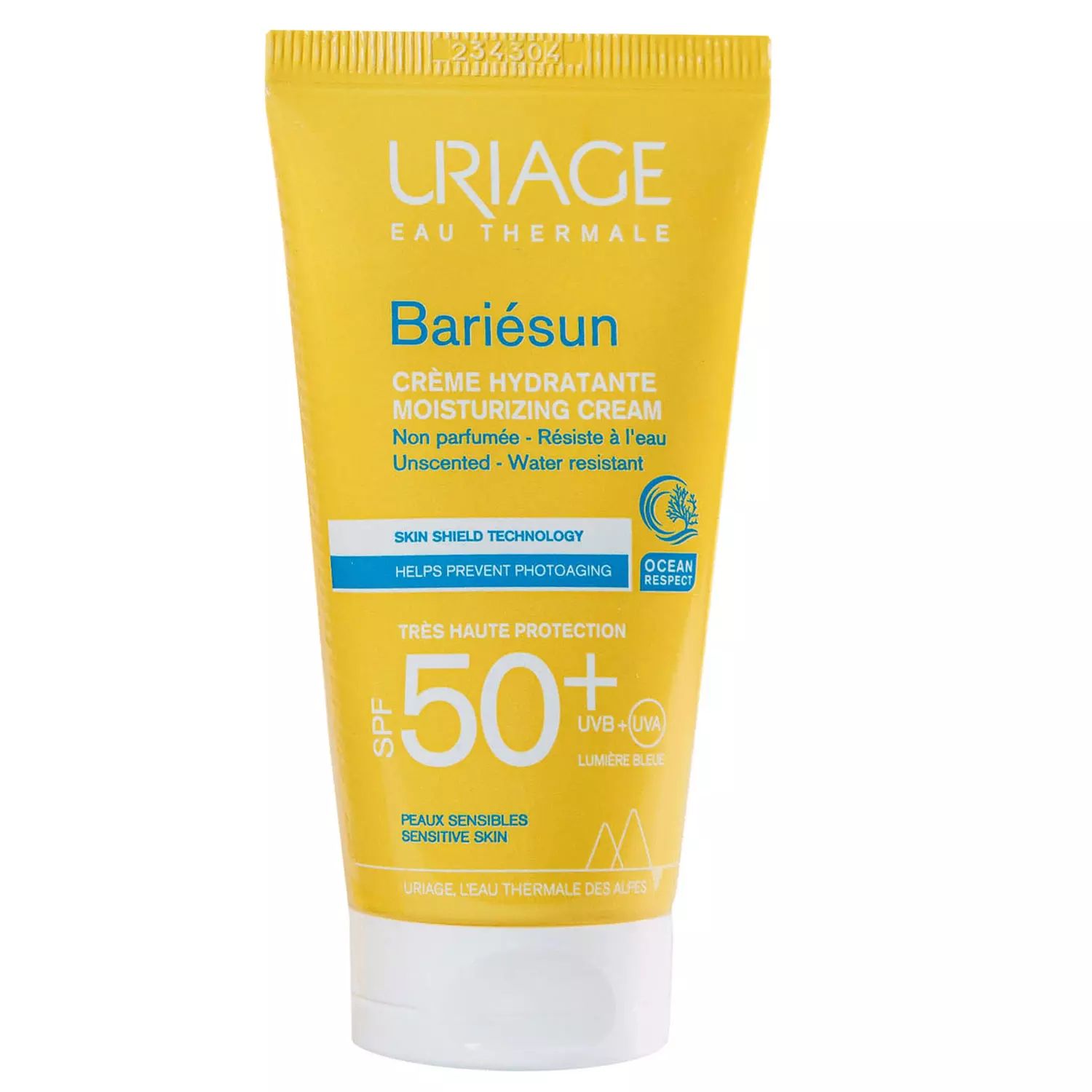 Увлажняющий крем Uriage Bariesun Creme Hydratante без ароматизаторов SPF 50+, 50 мл beafix крем для ног hemp oil beauty therapy с высоким содержанием конопляного масла