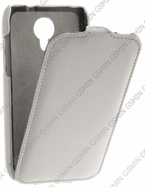 

Кожаный чехол для Fly IQ 451 Quattro Vista Armor Case "Full" (Белый)