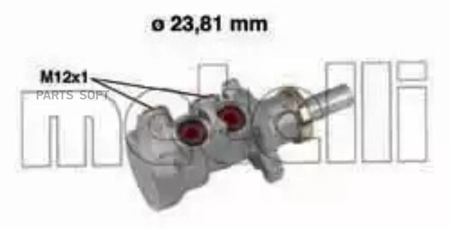 

Главный тормозной цилиндр (23,81 mm) METELLI 05-0640