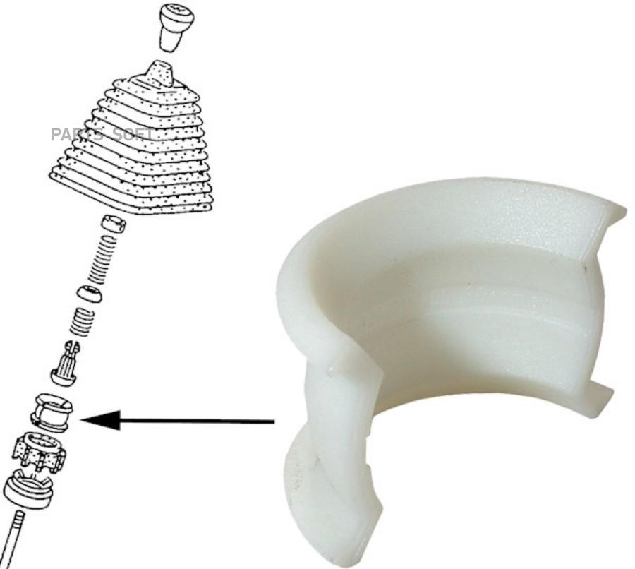 

Втулка, шток вилки переключения передач J+P GROUP 1131400600