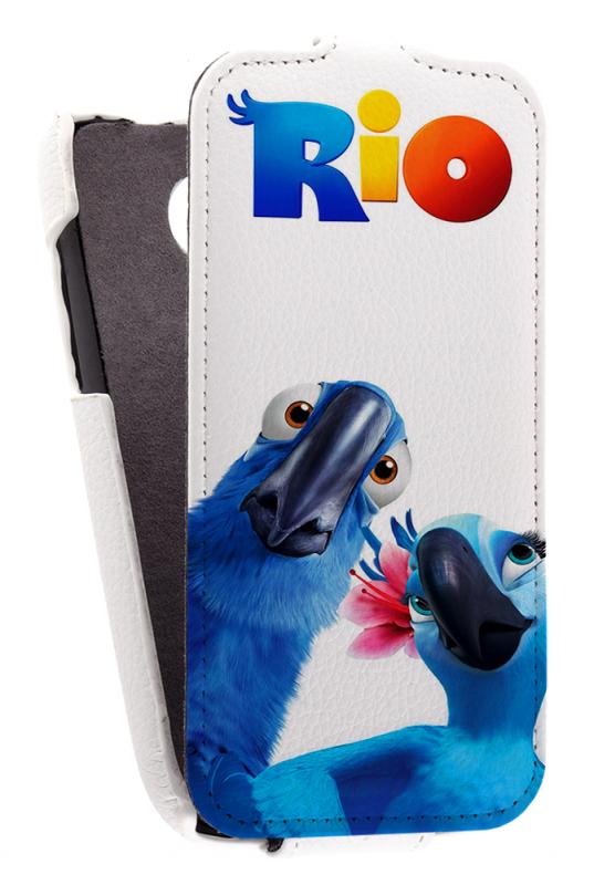 

Кожаный чехол для Fly IQ 451 Quattro Vista Armor Case "Full" (Белый) (Дизайн 17/17)