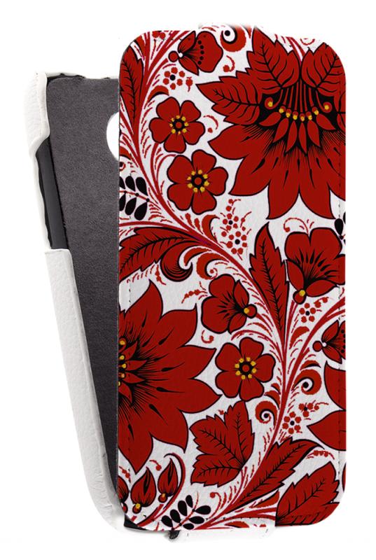 

Кожаный чехол для Fly IQ 451 Quattro Vista Armor Case "Full" (Белый) (Дизайн 146)