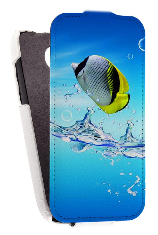

Кожаный чехол для Fly IQ 451 Quattro Vista Armor Case "Full" (Белый) (Дизайн 150)