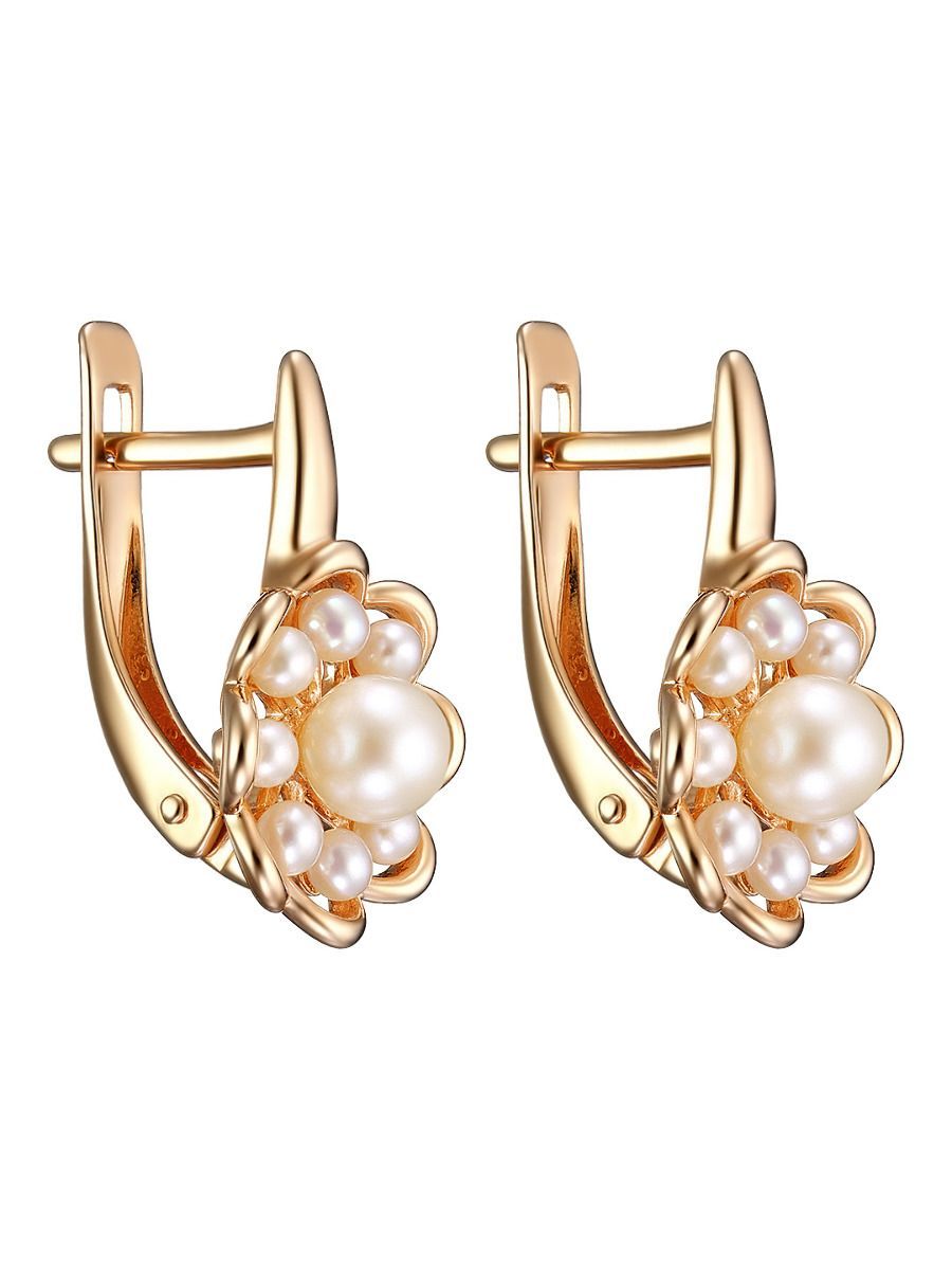 Серьги из серебра Ювелирочка 2077670, жемчуг