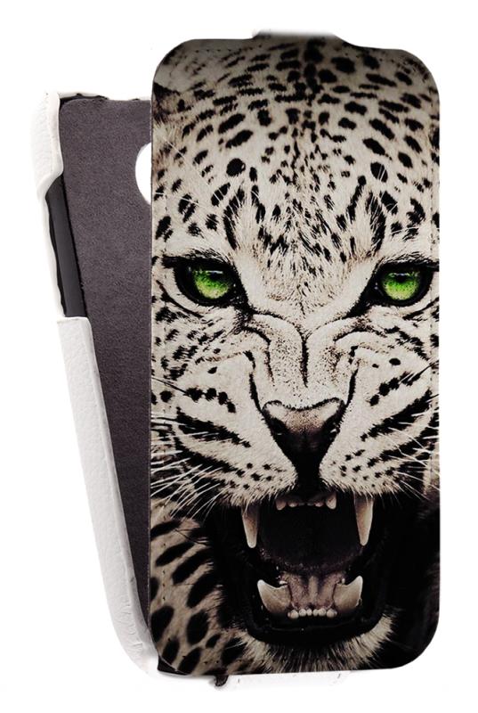 

Кожаный чехол для Fly IQ 451 Quattro Vista Armor Case "Full" (Белый) (Дизайн 140)
