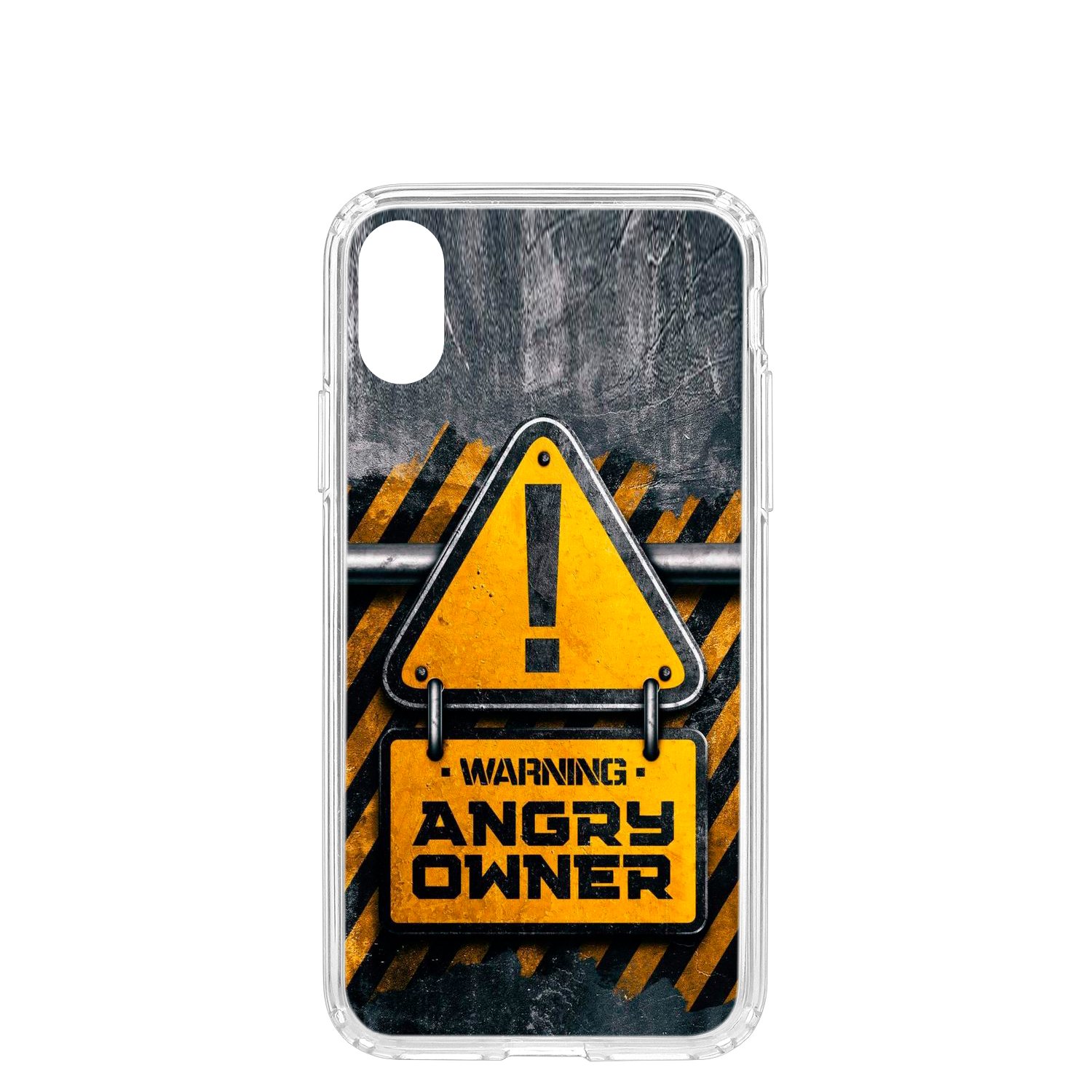 фото Чехол кruче для iphone x/xs print angry owner