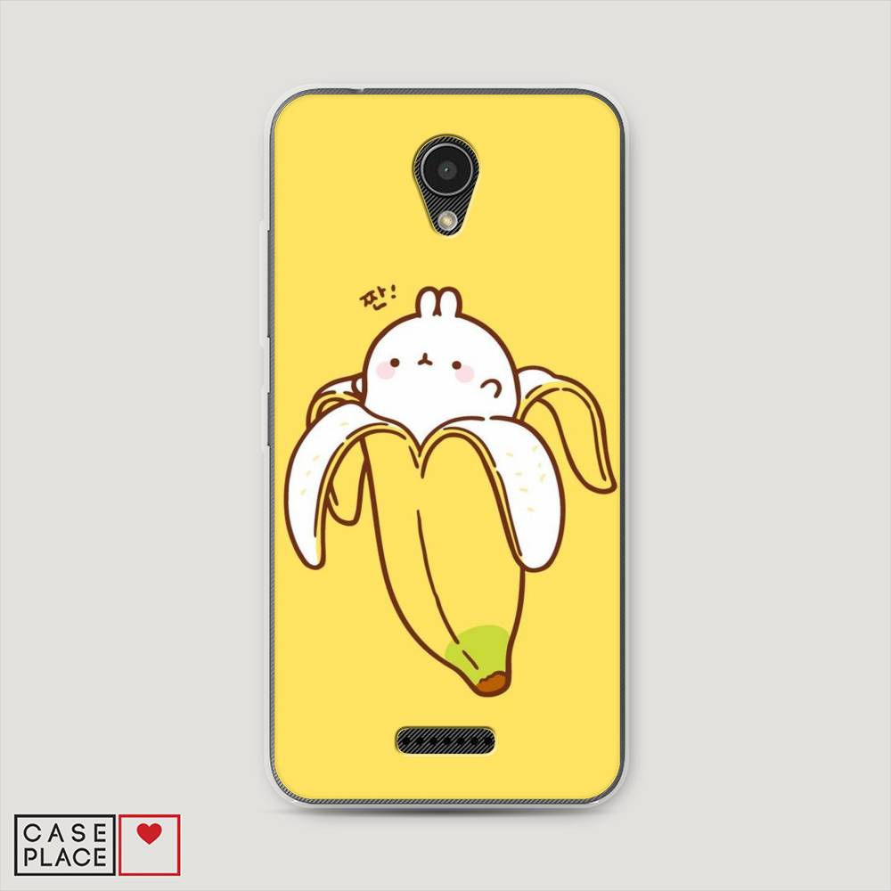 

Чехол Awog на Lenovo Vibe B / Леново Vibe B "Зайчик-бананчик", 112450-2