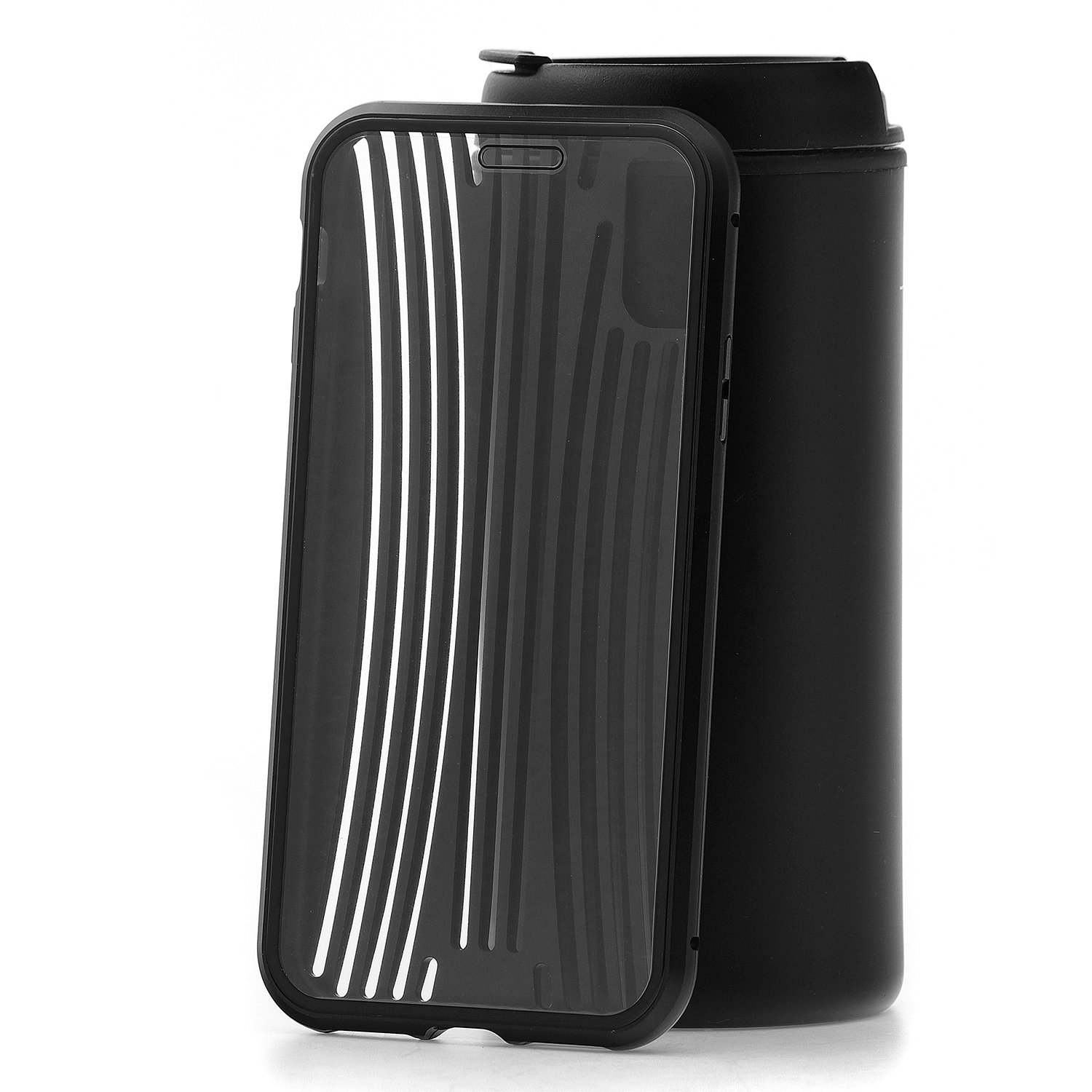 фото Чехол для apple iphone x / xs metal suitcase black кruче