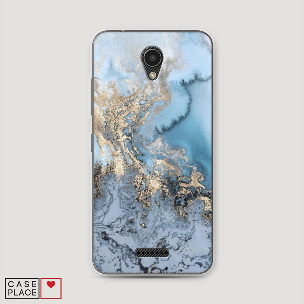 

Чехол Awog на Lenovo Vibe B / Леново Vibe B "Морозная лавина синяя", 112450-3