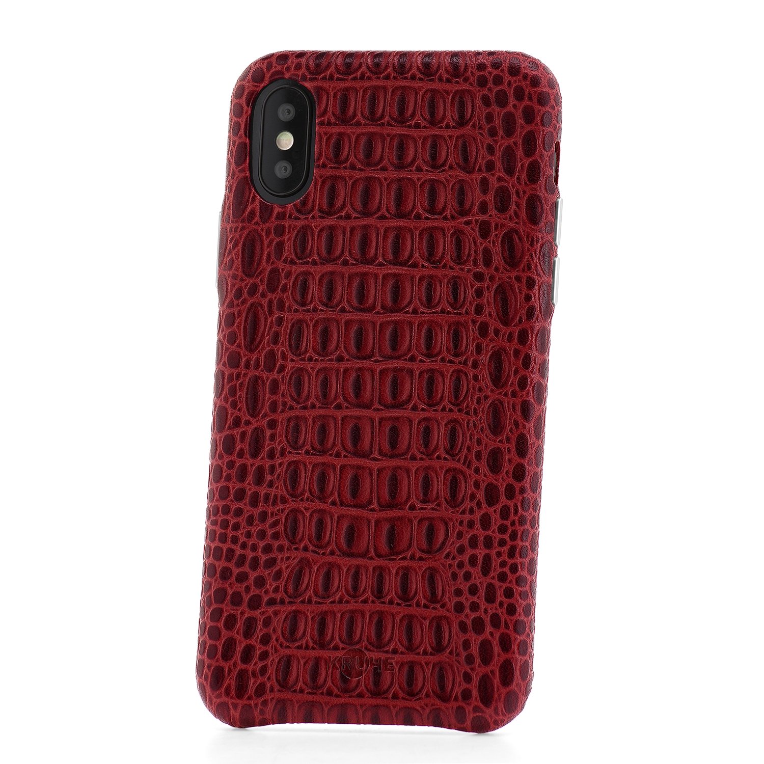 фото Чехол кruче ixle18 leather для iphone x/xs red croco