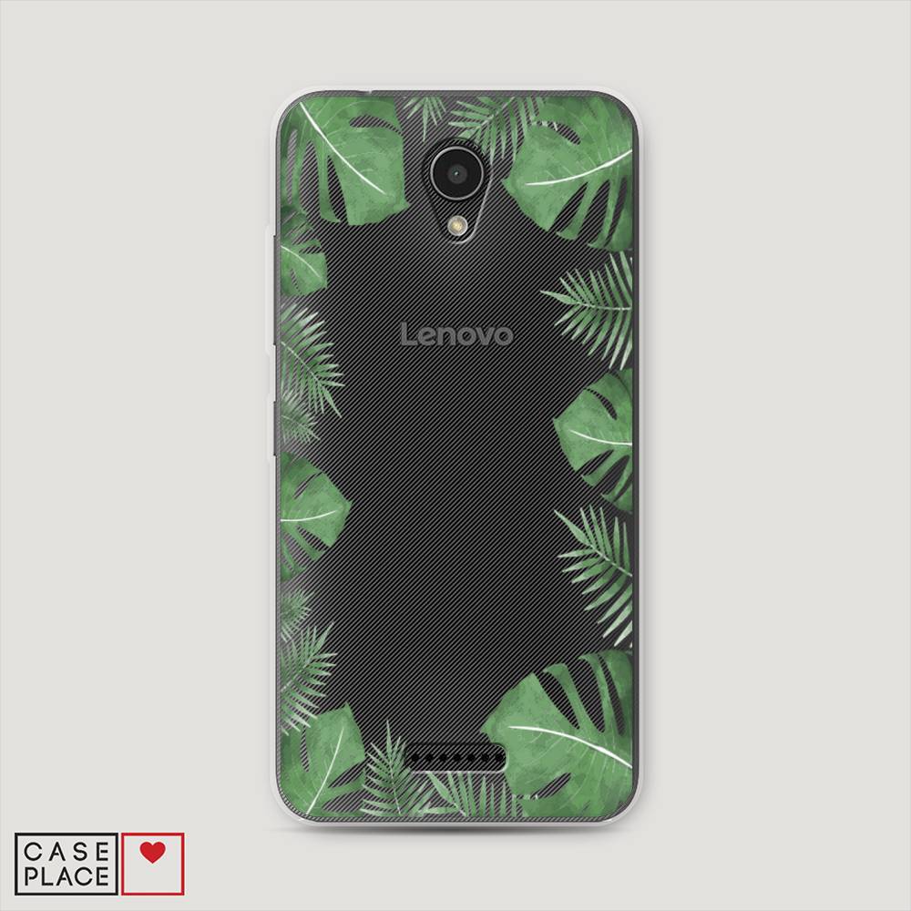 

Чехол Awog на Lenovo Vibe B / Леново Vibe B "Листья папоротника рамка", 112450-8