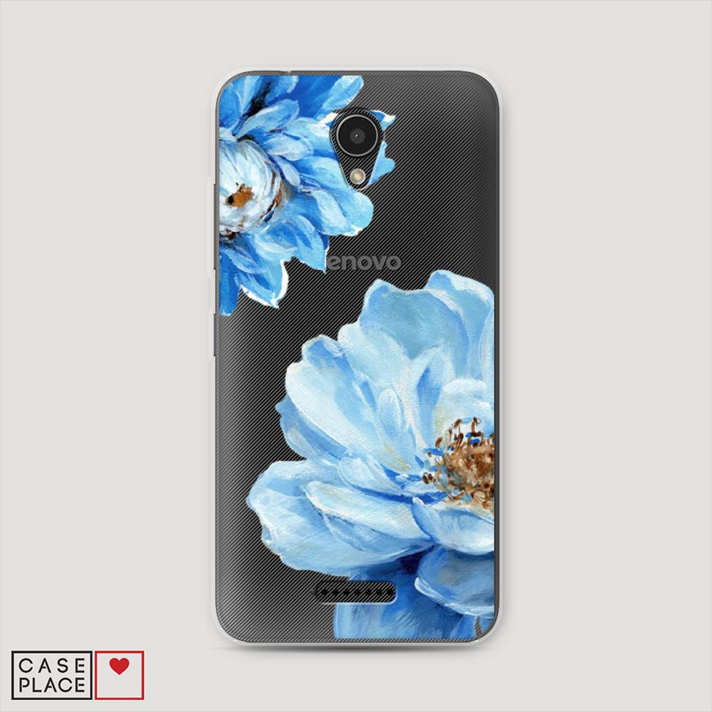 

Чехол Awog на Lenovo Vibe B / Леново Vibe B "Голубые клематисы", 112450-8