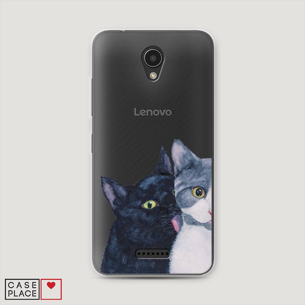 

Чехол Awog на Lenovo Vibe B / Леново Vibe B "Кошачья любовь", 112450-1