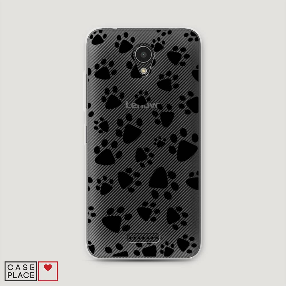 

Чехол Awog на Lenovo Vibe B / Леново Vibe B "Лапки черные", 112450-2