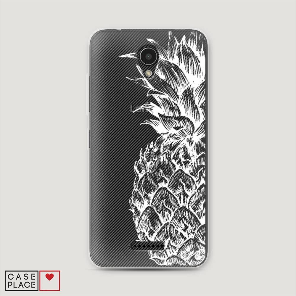 

Чехол Awog на Lenovo Vibe B / Леново Vibe B "Ананас графика белая", 112450-10