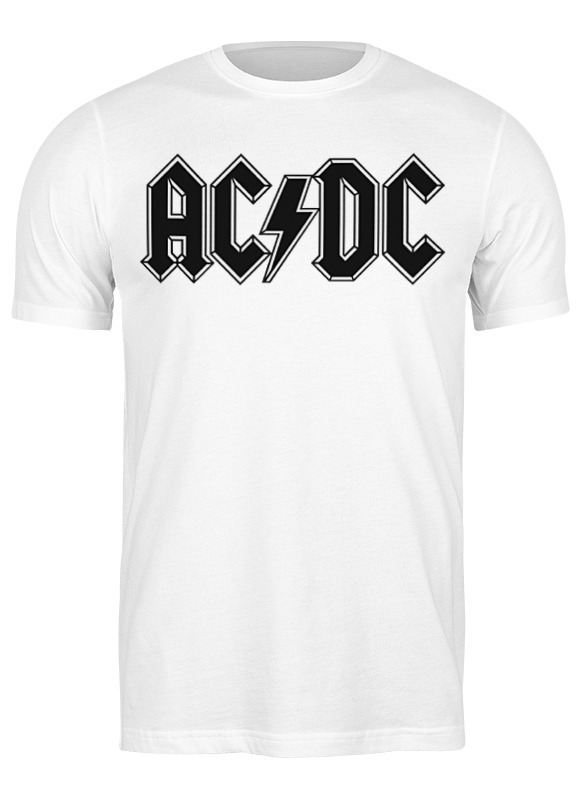 

Футболка мужская Printio Ac/dc белая S, Ac/dc