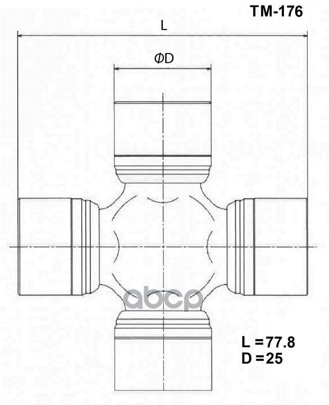 

Крестовина Карданного Вала TOYO TM176