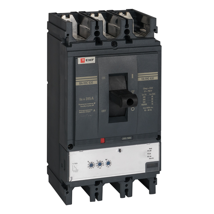 

Выключатель автоматический ВА-99C (Compact NS) 630/315А 3P 45кА EKF PROxima