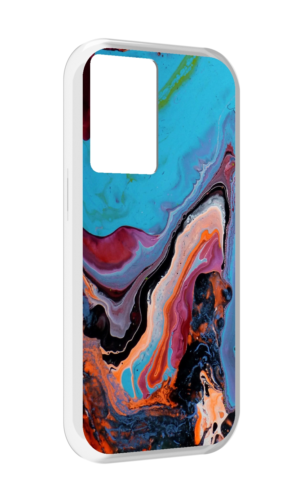 

Чехол MyPads смешанные краски для OnePlus Nord N20 SE, Прозрачный, Tocco
