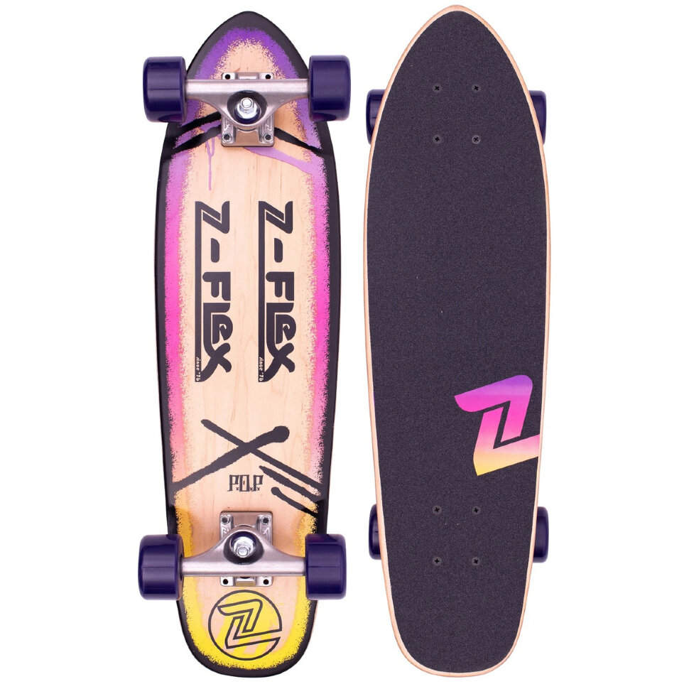 фото Лонгборд z-flex comp - cruiser 75x19см purple fade