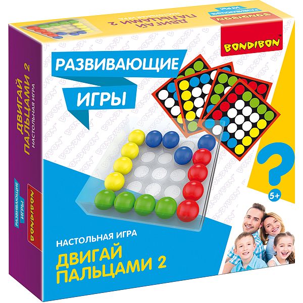 

Развивающие игры Bondibon двигай пальцами 2, ВВ5055-GW