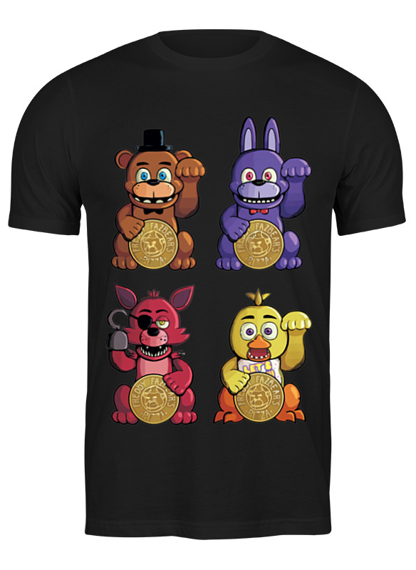 

Футболка мужская Printio Пять ночей у фредди (five nights at freddy’s) черная S, Черный, Пять ночей у фредди (five nights at freddy’s)