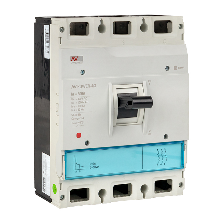

Автоматический выключатель AV POWER-4/3 800А 35kA TR, EKF-20