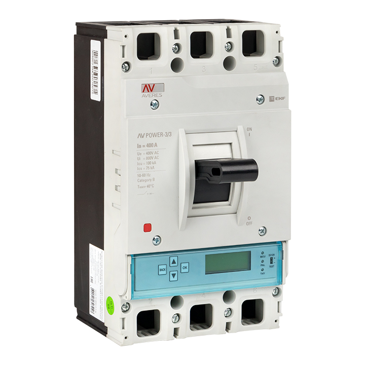 фото Автоматический выключатель av power-3/3 400а 50ka etu6.0 ekf