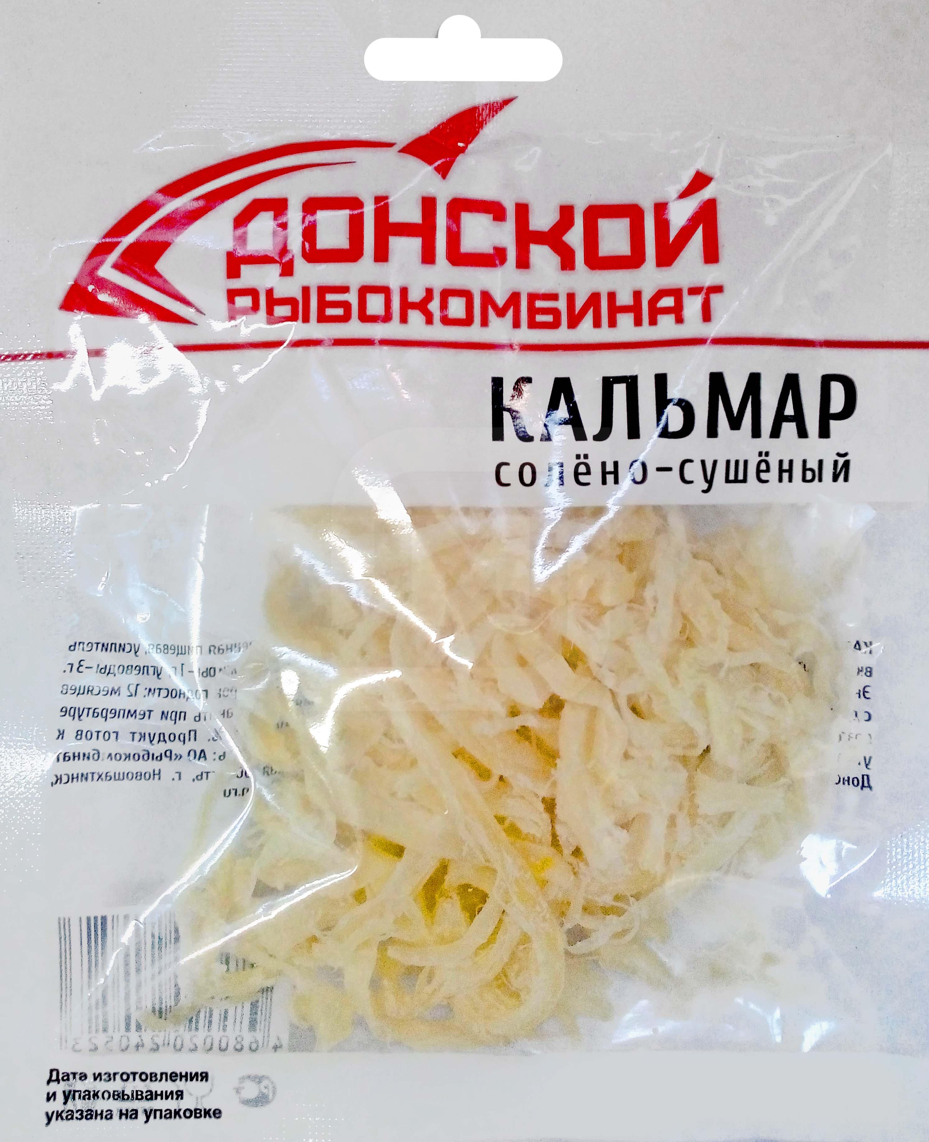 Сушеные кальмары стружка