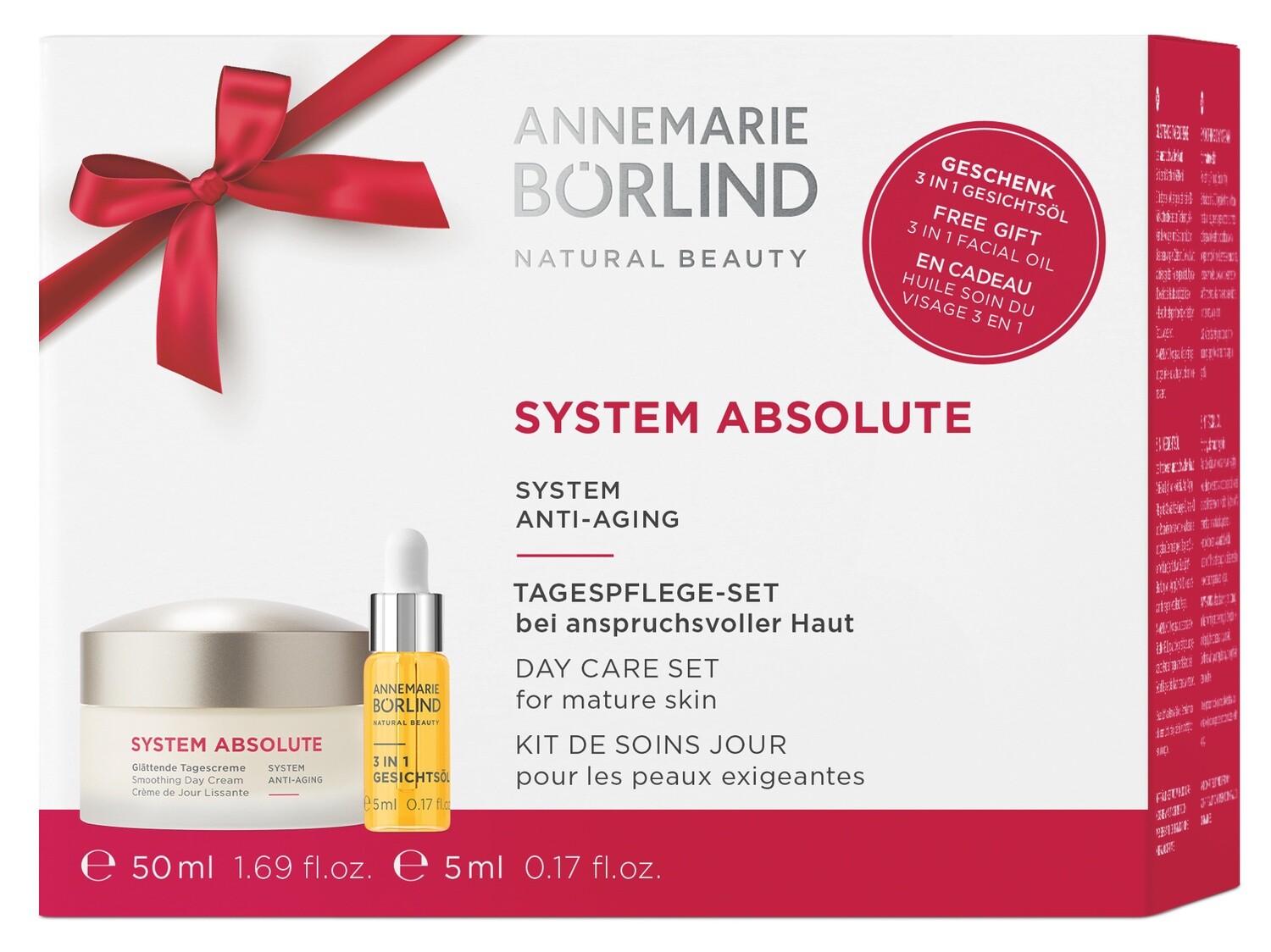 Купить Набор System absolute Дневной (крем 50 мл + масло для сухой и требовательной кожи 5 мл), Крем для кожи, Annemarie Borlind