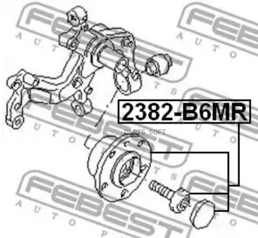 

Подшипник-ступица зад.audi a3/vw golf v/ skoda octavia