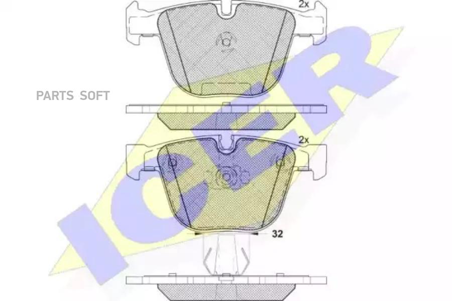 

Колодки дисковые задние bmw e65/e66 4.5/6.0/4.0d 01> 181687