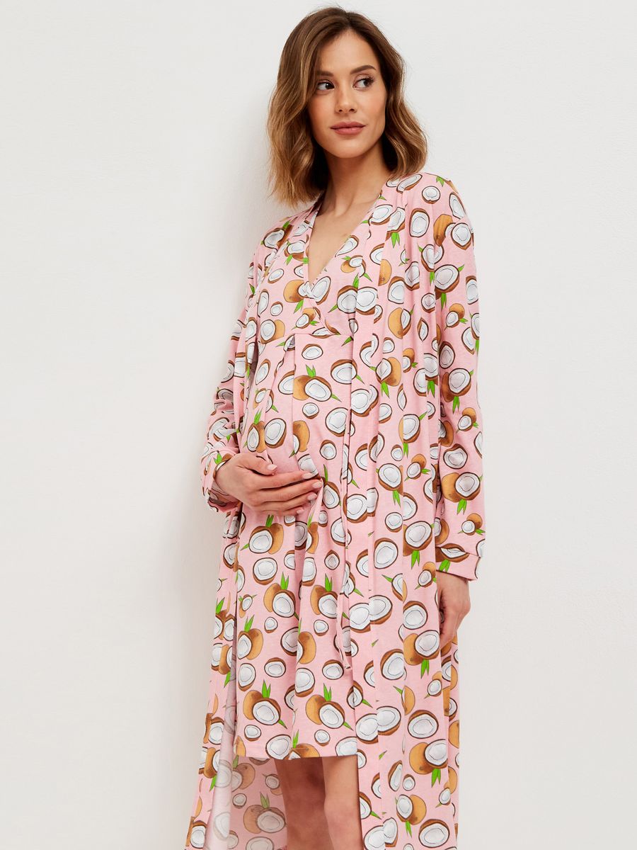 

Комплект домашний для беременных Jolie Femme J092/J084/170 розовый 50 RU, J092/J084/170