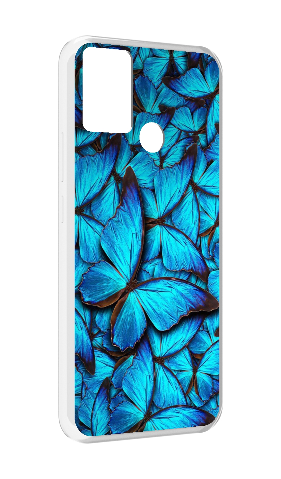 

Чехол MyPads бирюзовые бабочки для Infinix Hot 11 Play, Прозрачный, Tocco