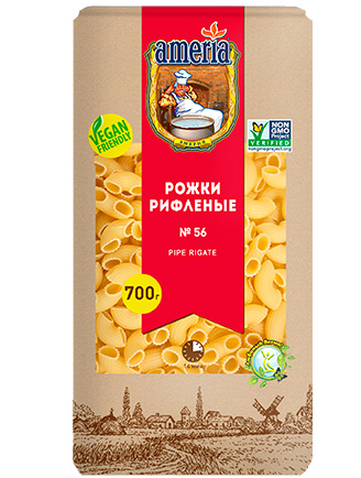 

Макаронные изделия Ameria Рожки № 56 700 г
