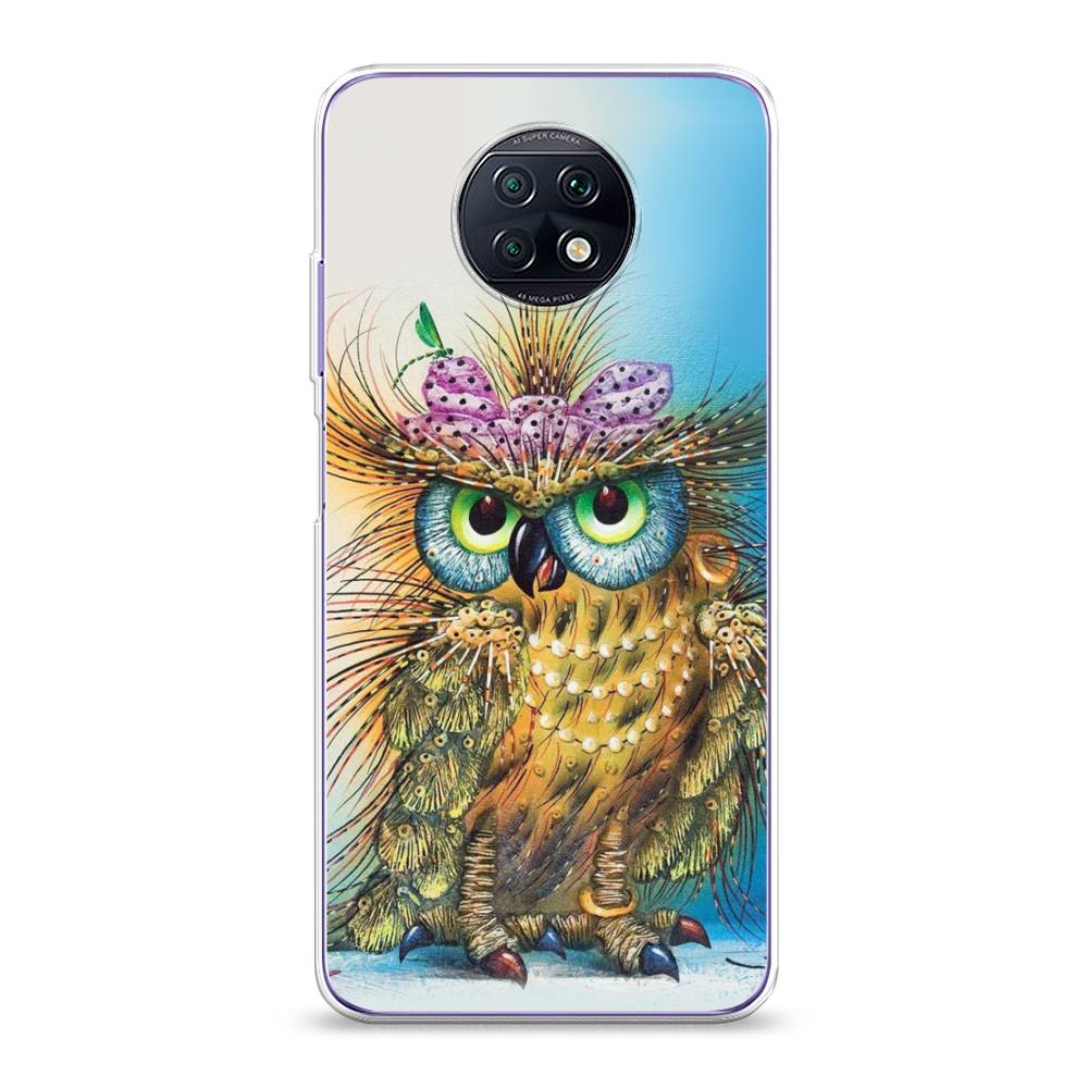 

Чехол на Xiaomi Redmi Note 9T "Модная сова", Коричневый;голубой, 39650-1