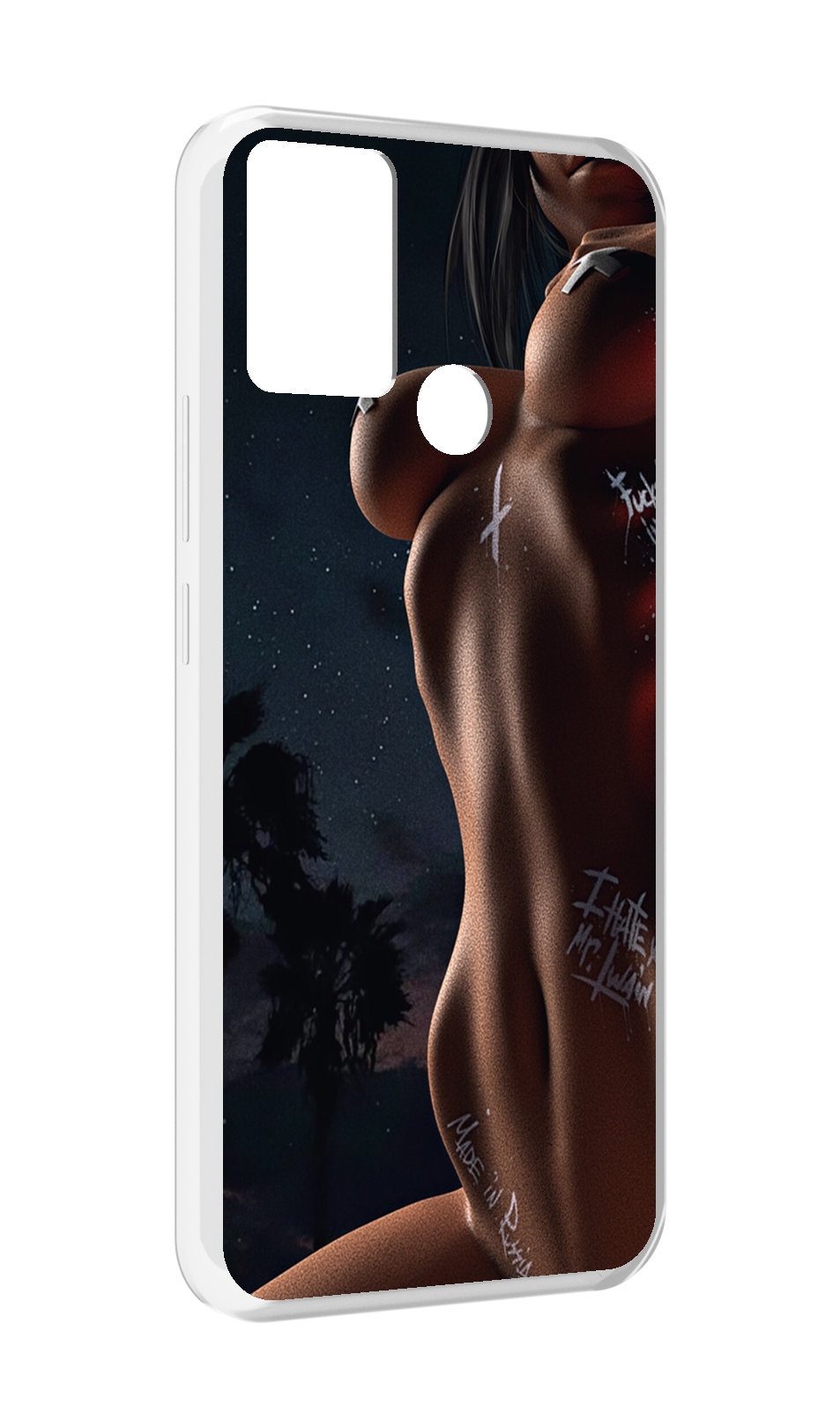 

Чехол MyPads белые-татуировки-на-теле для Infinix Hot 11 Play, Прозрачный, Tocco
