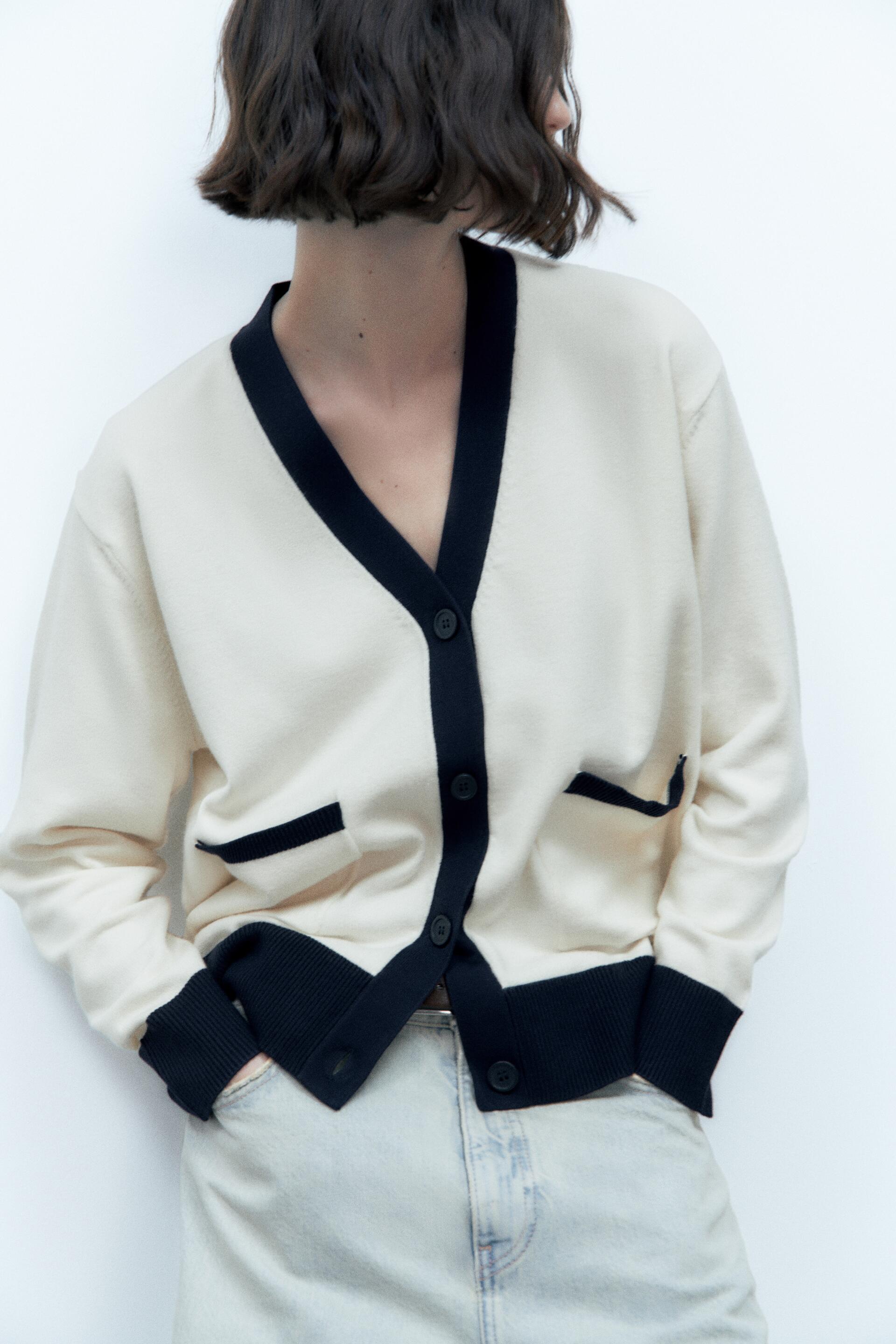 

Кардиган женский ZARA 03519020 бежевый M (доставка из-за рубежа), 03519020