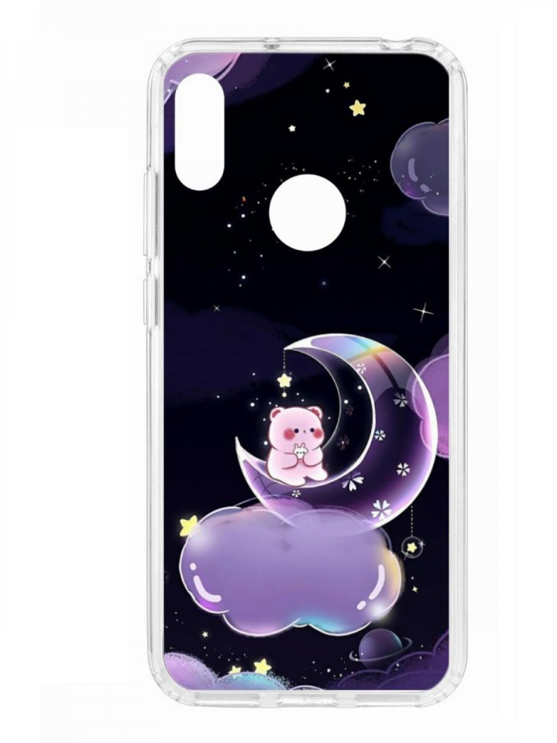 Чехол для смартфона Huawei Y6 2019 КRUЧЕ Print прозрачный с принтом