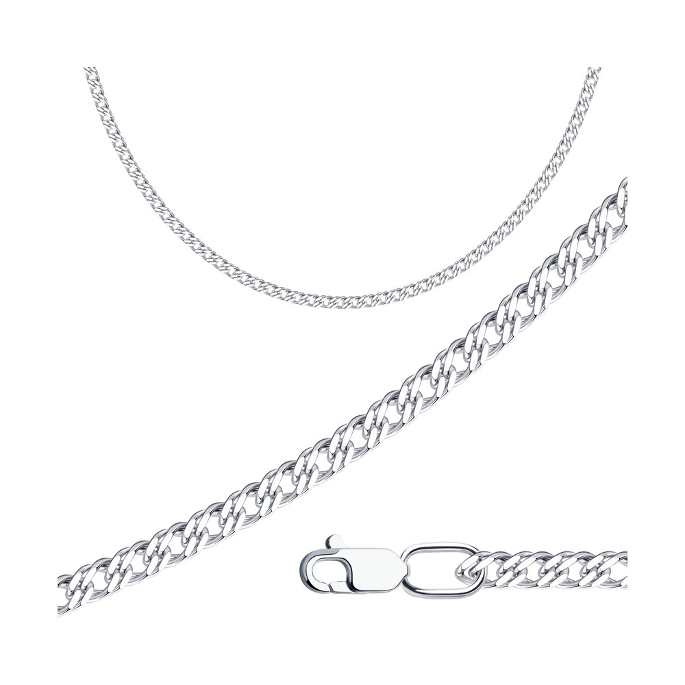 

Цепочка из серебра 50 см SOKOLOV 968040502, 968040502
