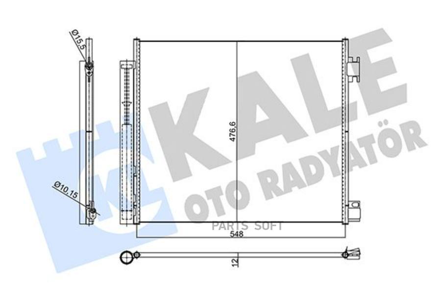 

Радиатор Кондиционера Nissan Qashqai (14-)/ X-Trail (14-) 1.2Ti/2.0I/1.6D KALE арт. 356110