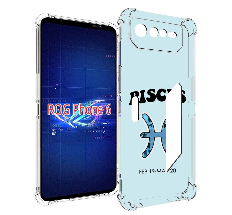 

Чехол MyPads знак-зодиака-рыбы-3 для Asus ROG Phone 6, Прозрачный, Tocco