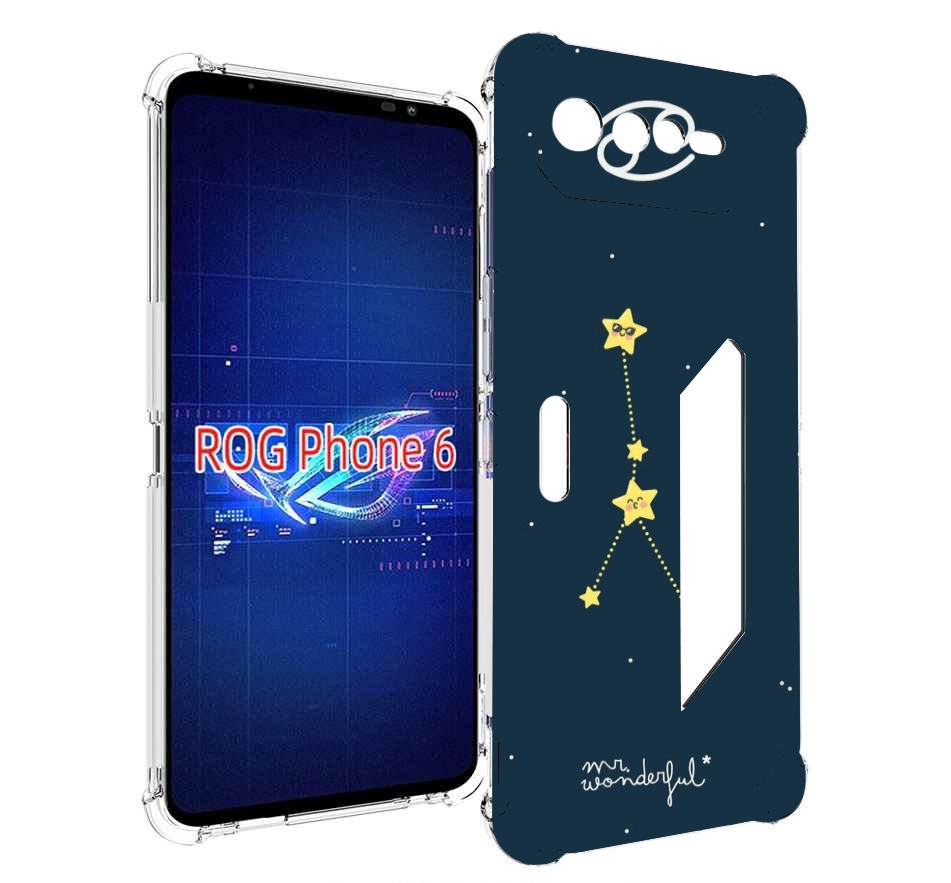 

Чехол MyPads знак-зодиака-рак-3 для Asus ROG Phone 6, Прозрачный, Tocco