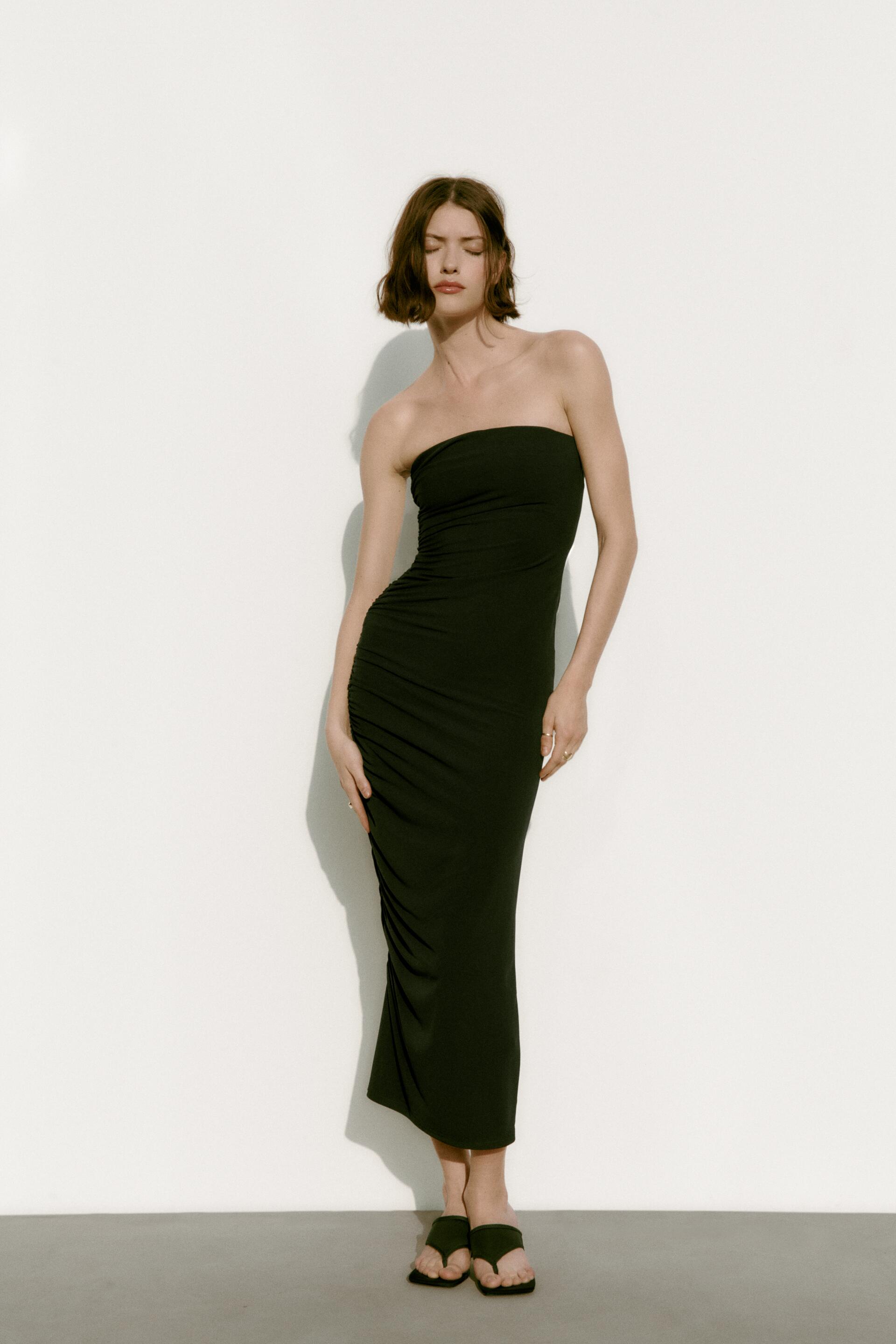 

Платье женское ZARA 03152335 черное M (доставка из-за рубежа), Черный, 03152335