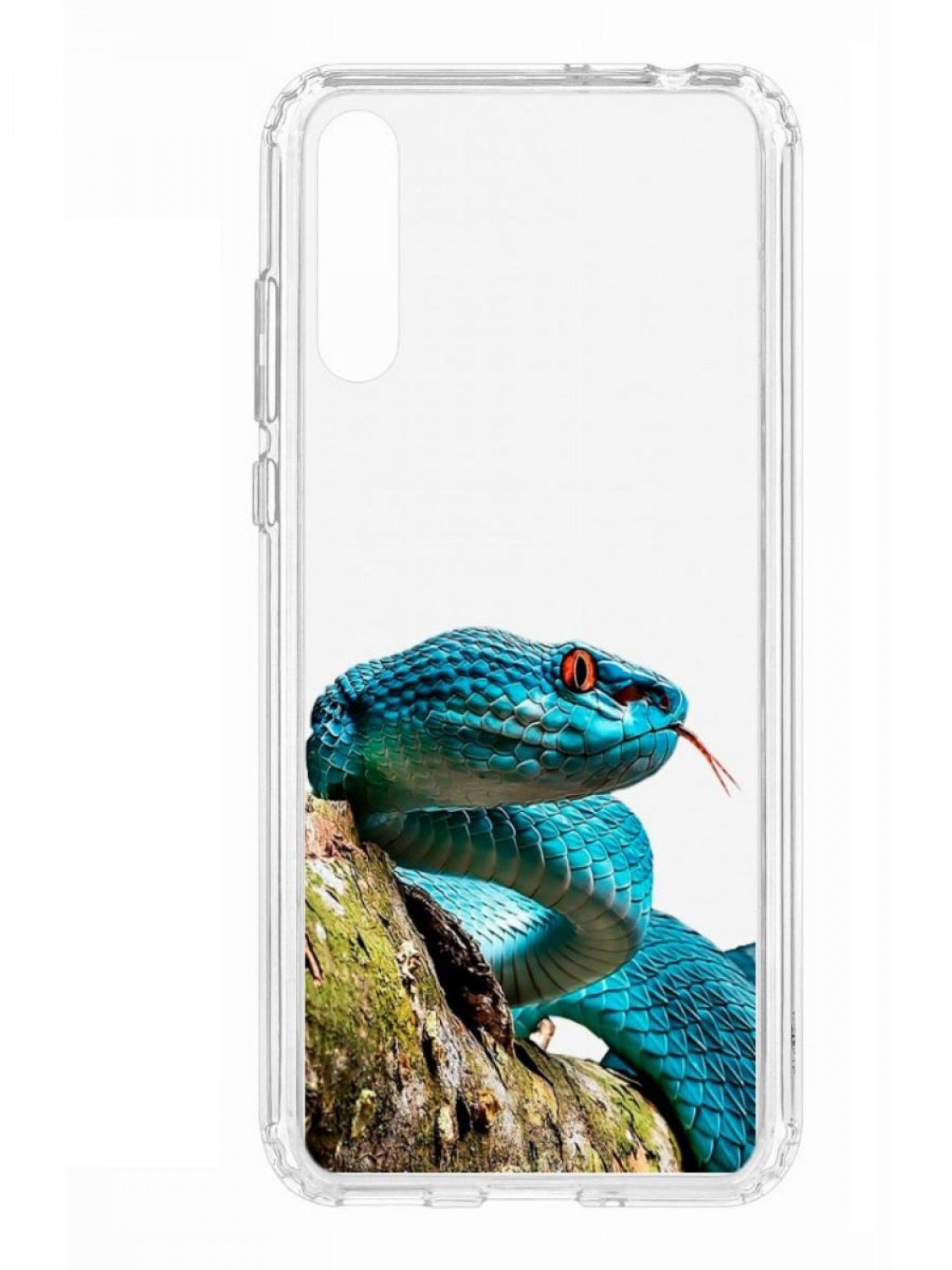 

Чехол для смартфона Huawei Y8P КRUЧЕ Print прозрачный с принтом, Синий