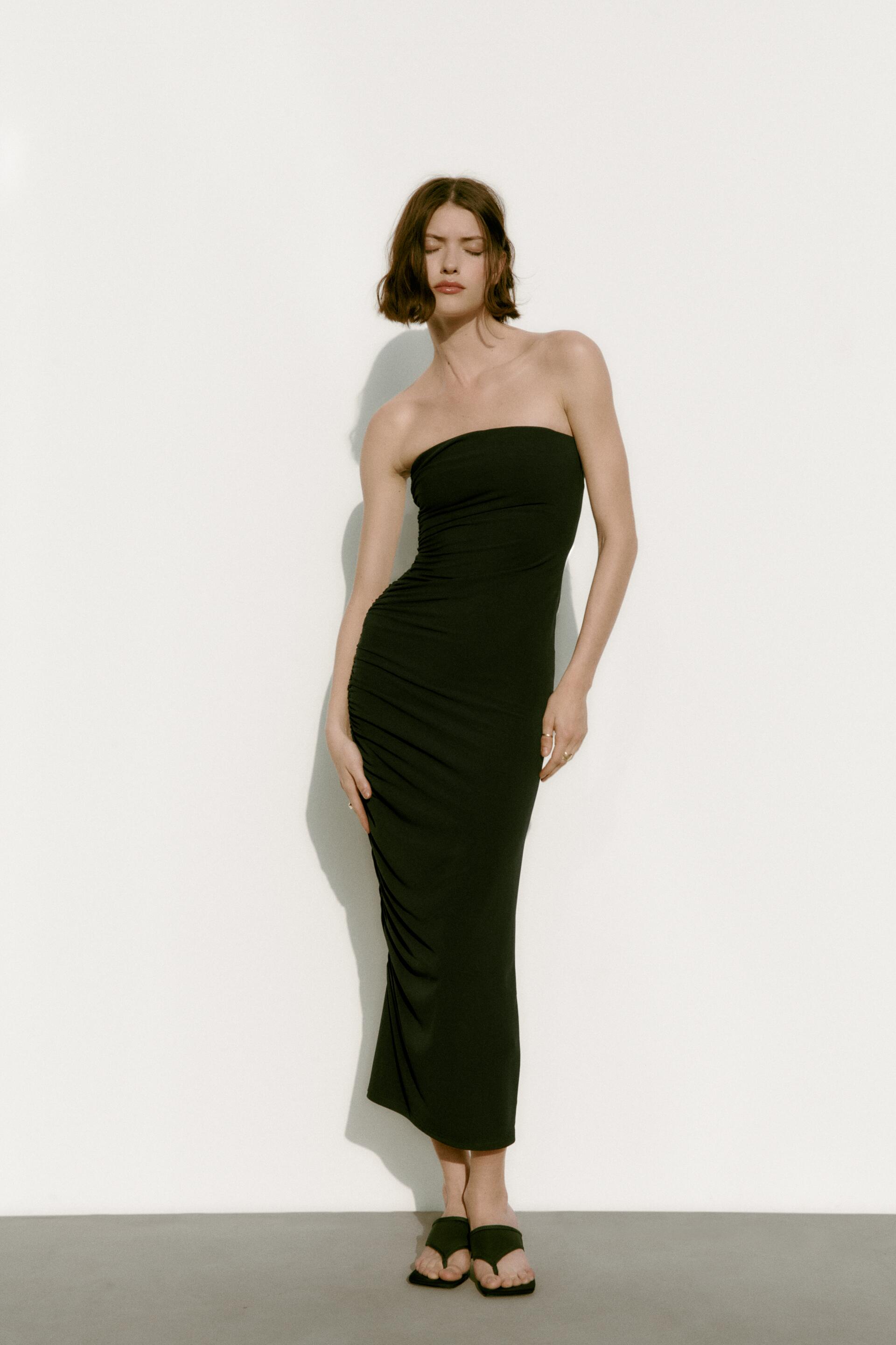 Платье женское ZARA 03152335 черное 2XL (доставка из-за рубежа)