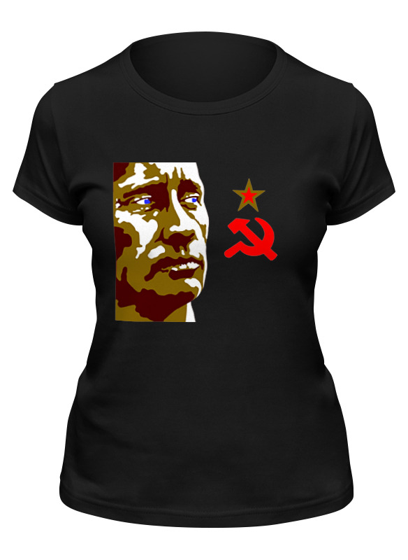 

Футболка женская Printio Putin черная 2XL, Черный, Putin