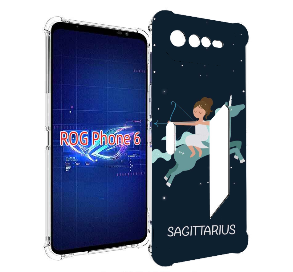 

Чехол MyPads знак зодиака стрелец 5 для Asus ROG Phone 6, Прозрачный, Tocco
