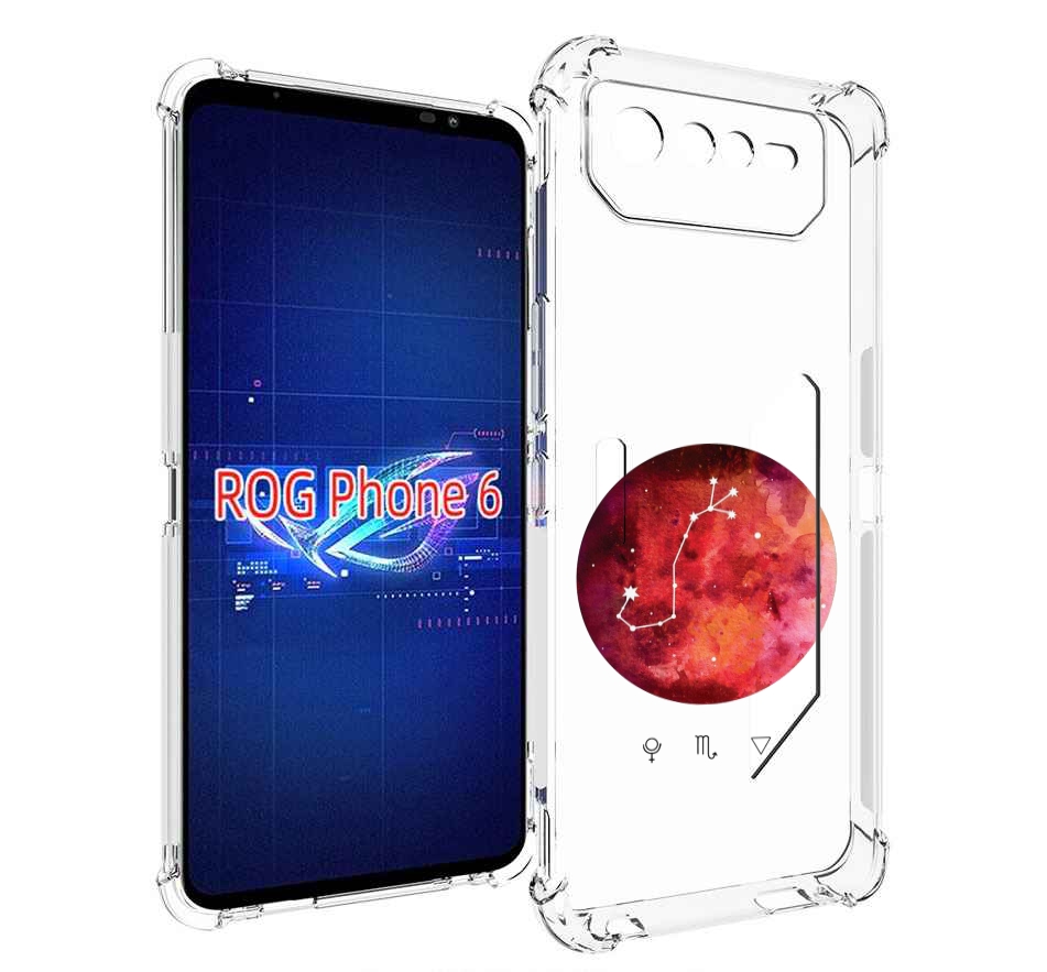 

Чехол MyPads знак зодиака скорпион 6 для Asus ROG Phone 6, Прозрачный, Tocco