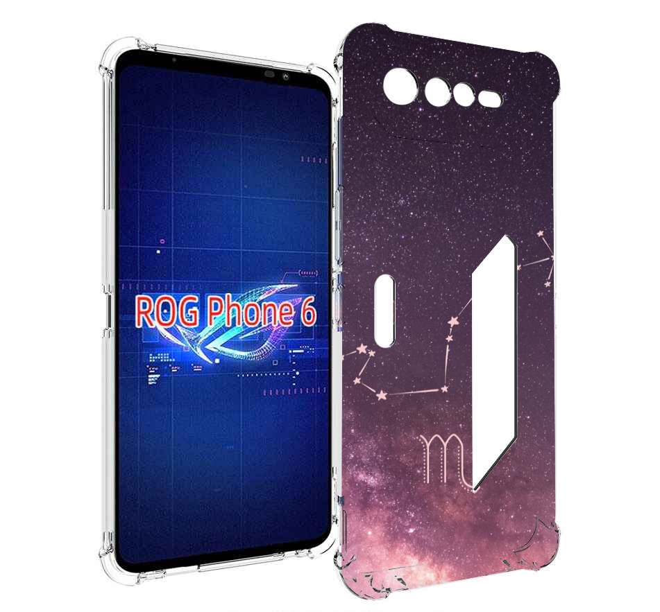 

Чехол MyPads знак зодиака скорпион 4 для Asus ROG Phone 6, Прозрачный, Tocco